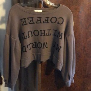 Brown and black Taylor an Sage crop sweater size small